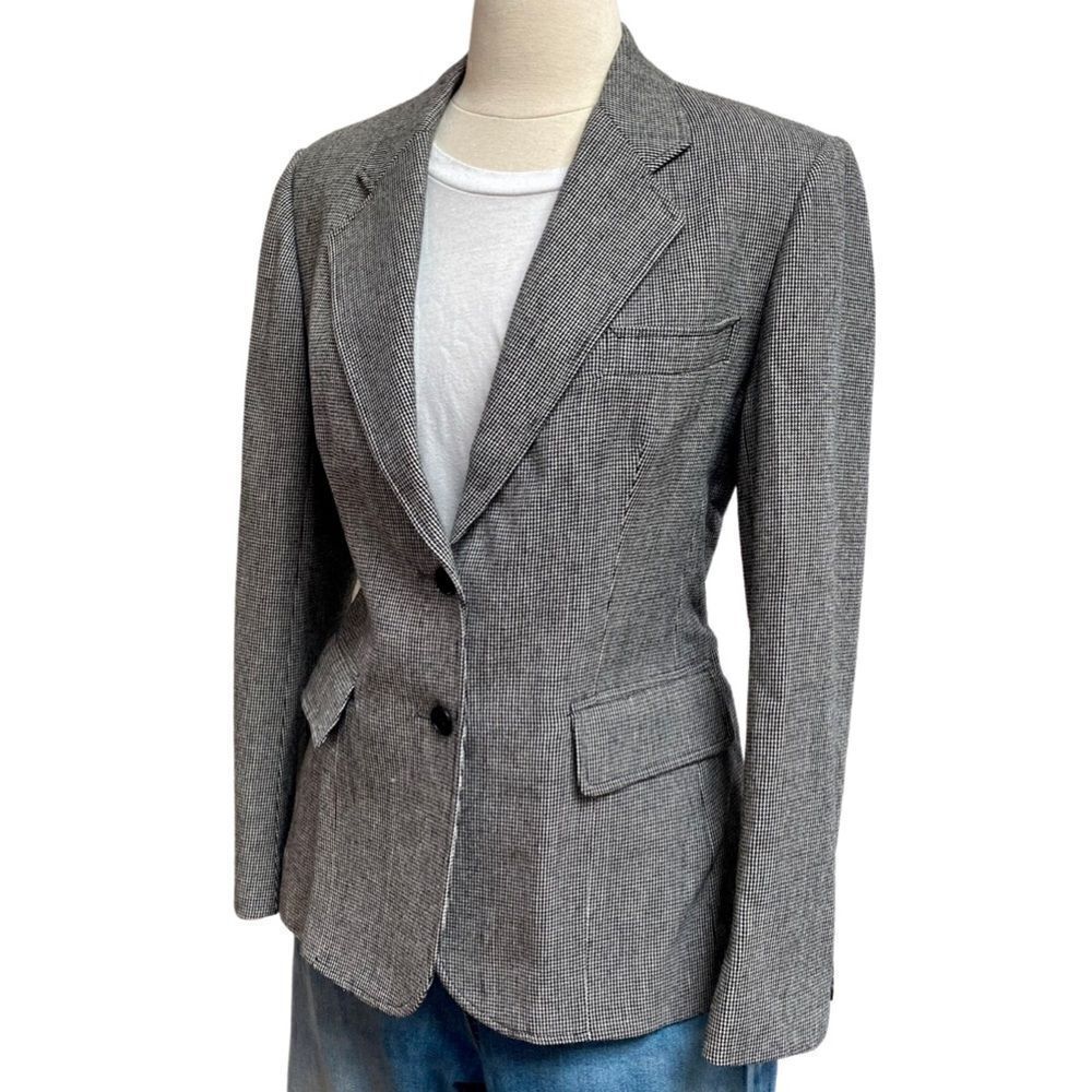 Vintage 1970’s Classic Houndstooth Ladies Union Wardrobe Staple Blazer